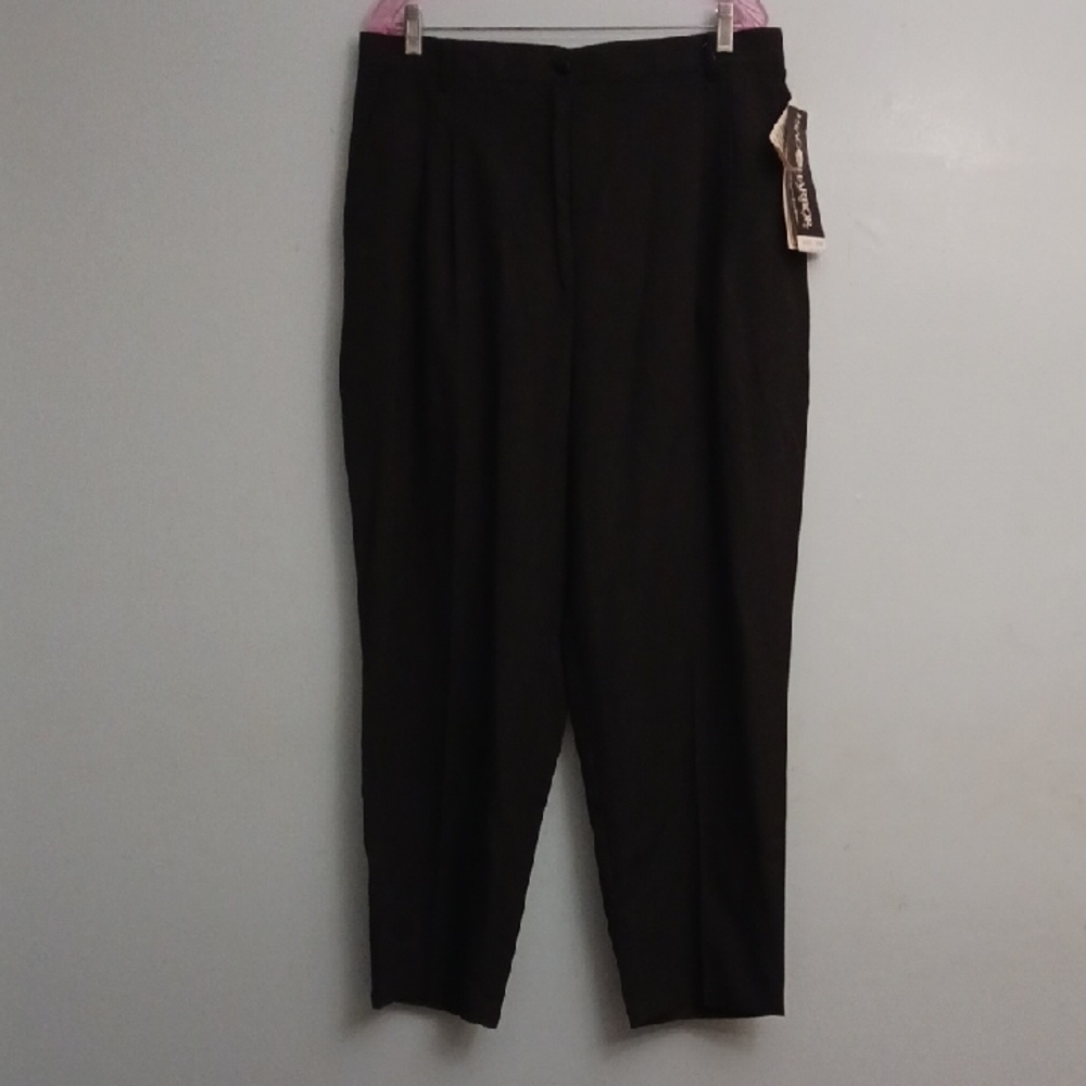 Sag Harbor size 20W women's black office/dress trousers.